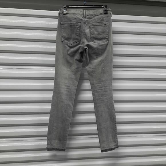 Jessica Simpson Cherish Skinny Jeans Womens Size 27 Gray Distressed Denim - Picture 4 of 8